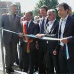 Fabio Benedetti all'inaugurazione del nuovo parcheggio in Largo Micara